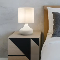 Abat Jour-Perenz Illuminazione Abat jour camera da letto bianca paul