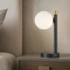 Abat Jour-Miloox Abat jour camera da letto pomi dimmerabile sfera vetro sfera bianca