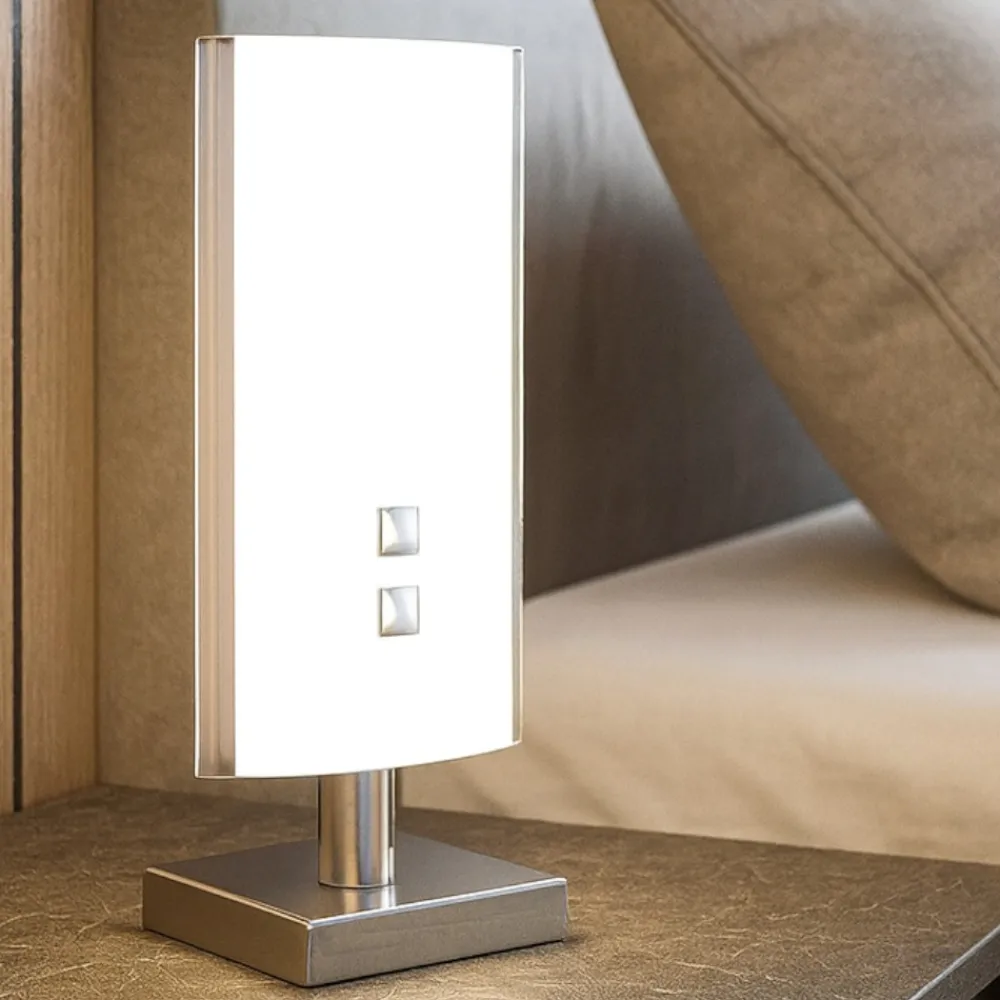 Abat Jour-Top Light Abat jour camera da letto moderna in vetro bianco shadow