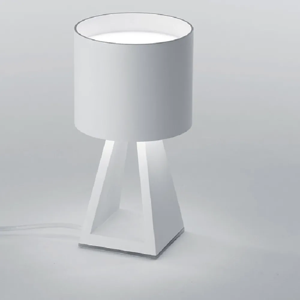 Abat Jour-Vivida International Abat-jour da comodino bianco led 8.4w 3000k touch dimmer vivida pup metal