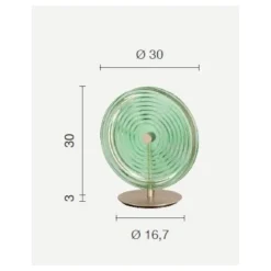 Abat Jour-Ondaluce Abat-jour da comodino camera da letto jokey led 3000k ambra