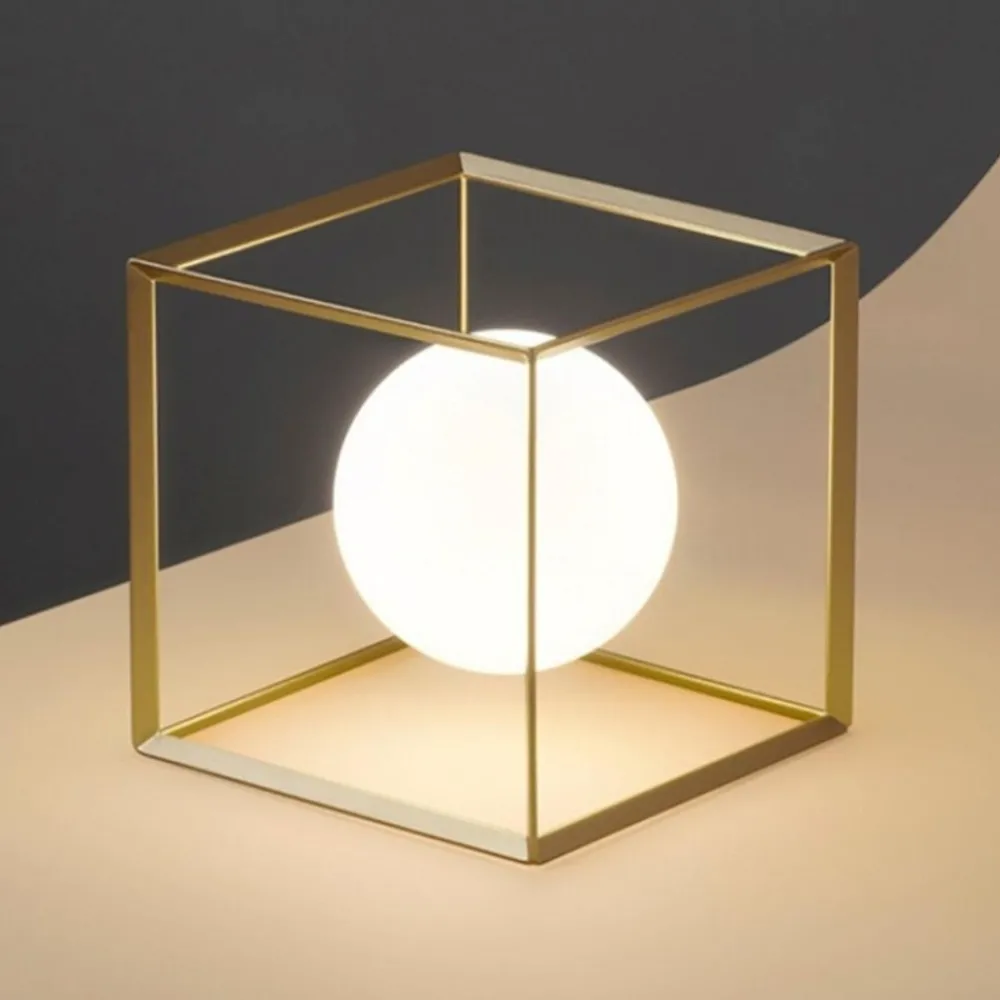 Abat Jour-Perenz Illuminazione Abat-jour da comodino cube perenz oro sfera vetro