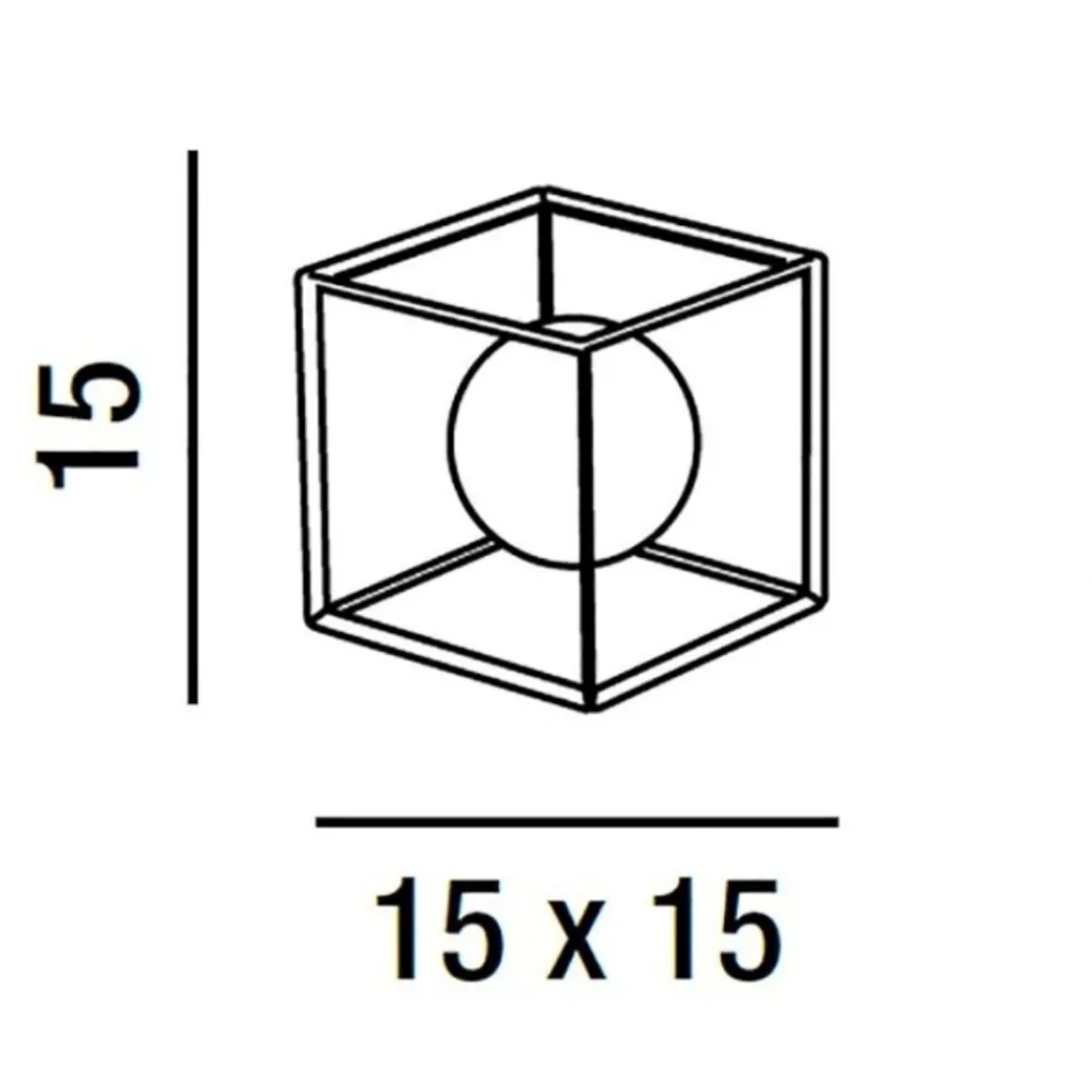 Abat Jour-Perenz Illuminazione Abat-jour da comodino cube perenz oro sfera vetro