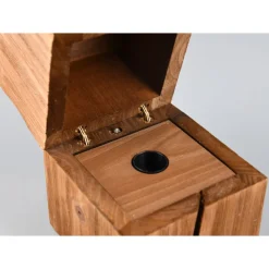 Abat Jour-Selezionato da Mazzolaluce Abat-jour da comodino cubo in legno led 2700k