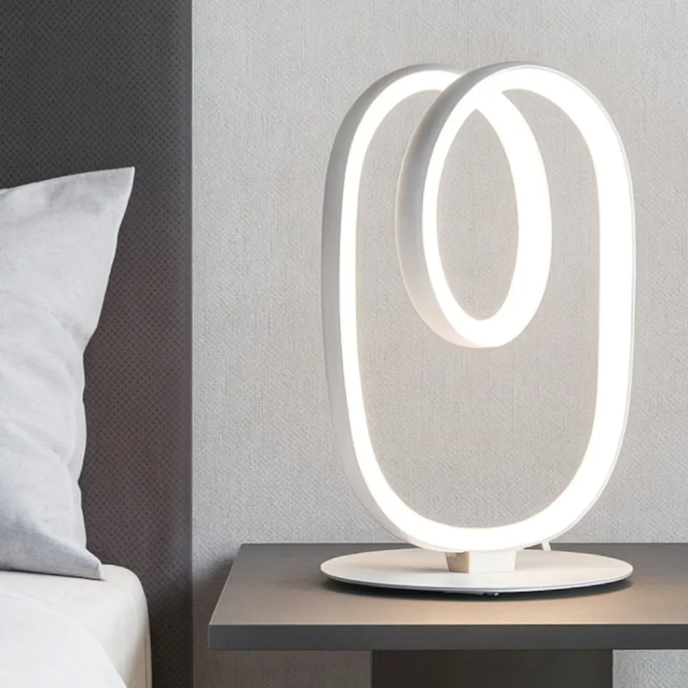 Abat Jour-Gea Luce Abat-jour da comodino diva bianco design moderna