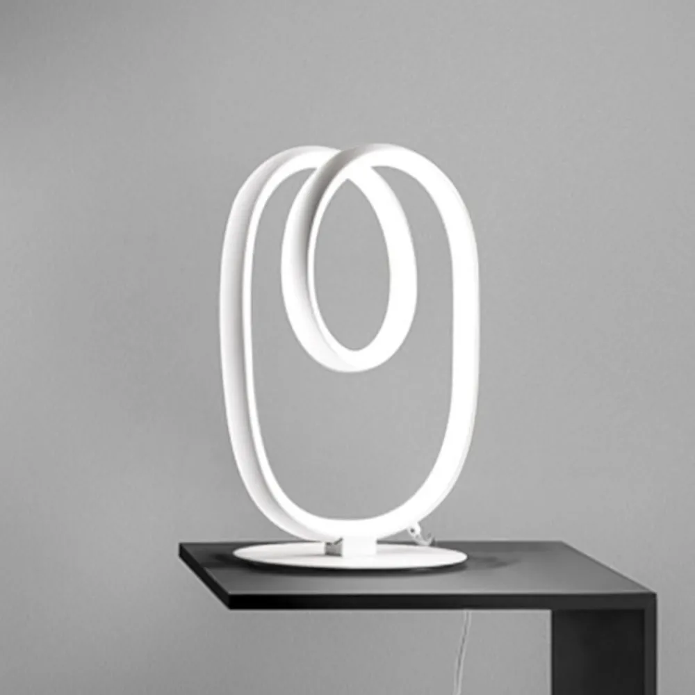Abat Jour-Gea Luce Abat-jour da comodino diva bianco design moderna