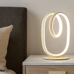 Abat Jour-Gea Luce Abat jour da comodino diva oro design moderna
