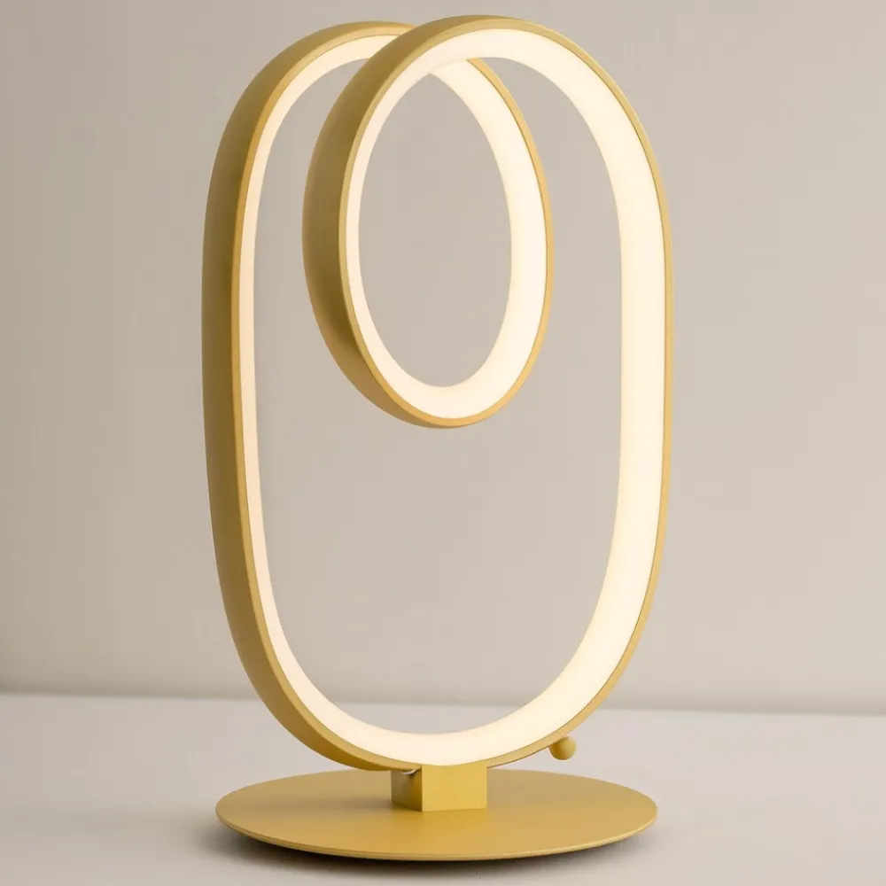 Abat Jour-Gea Luce Abat jour da comodino diva oro design moderna