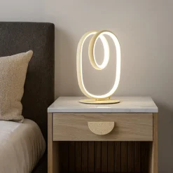 Abat Jour-Gea Luce Abat jour da comodino diva oro design moderna