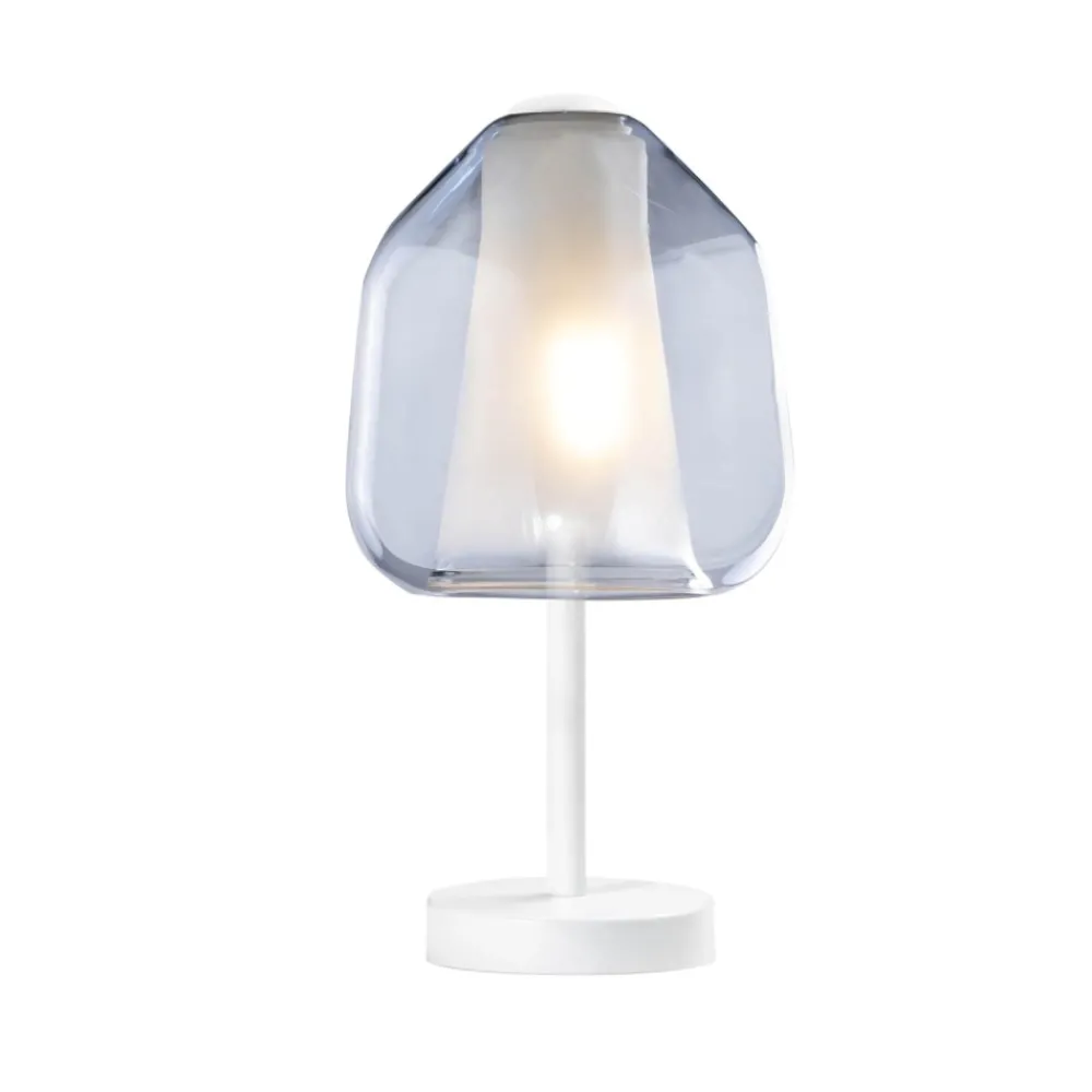 Abat Jour-Top Light Abat jour da comodino double skin toplight moderna bianco blu
