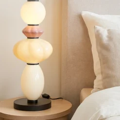 Abat Jour-Selezionato da Mazzolaluce Abat-jour da comodino lampada moderna ceramica vetro led 16w 3000k