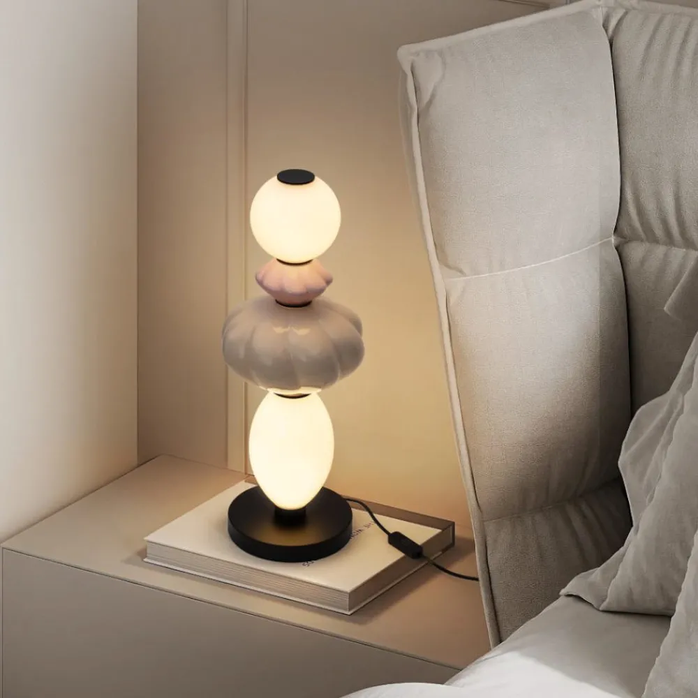 Abat Jour-Selezionato da Mazzolaluce Abat-jour da comodino lampada moderna ceramica vetro led 16w 3000k