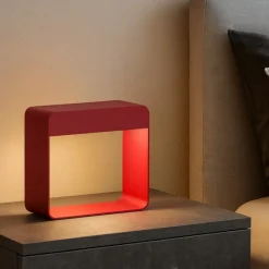 Abat Jour-Linea Light Abat jour da comodino rossa dama led 3000k portatile