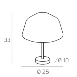 Abat Jour-Top Light Abat jour da comodino toplight double skin moderna oro vetro ambra