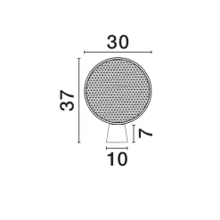 Abat Jour-Selezionato da Mazzolaluce Abat-jour da conodino camera da letto rattan naturale