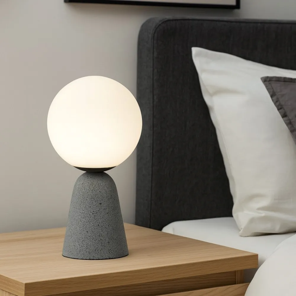 Abat Jour-Selezionato da Mazzolaluce Abat-jour di cemento per comodino camera da letto moderna