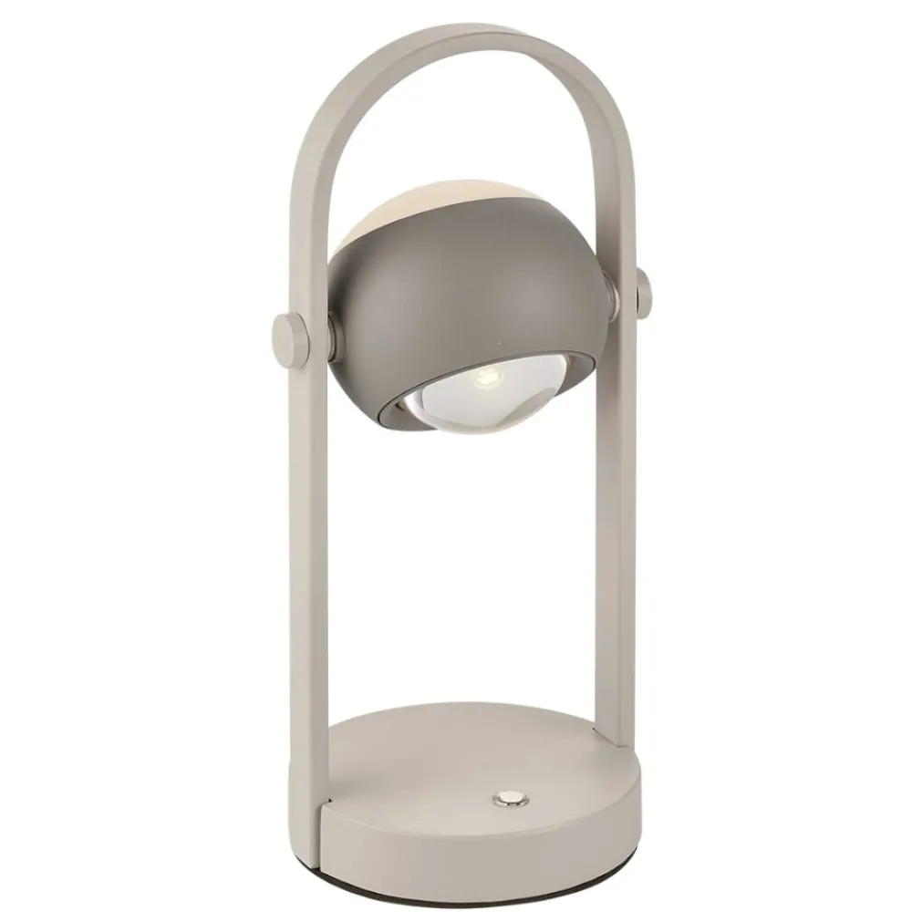 Abat Jour-Selezionato da Mazzolaluce Abat-jour grigio antracite lampada portatile a batteria con telecomando