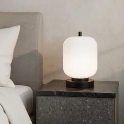 Abat Jour-Selezionato da Mazzolaluce Abat jour lampada camera da letto nera bianca per moderna