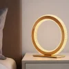 Abat Jour-Selezionato da Mazzolaluce Abat-jour lampada comodino anello oro per camera da letto contemporanea