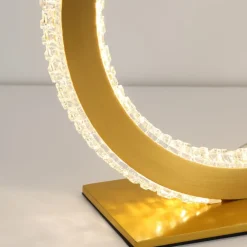 Abat Jour-Selezionato da Mazzolaluce Abat-jour lampada comodino anello oro per camera da letto contemporanea