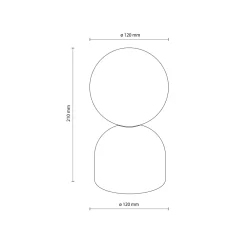 Abat Jour-Selezionato da Mazzolaluce Abat-jour lampada da comodino bianca design moderna