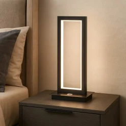 Abat Jour-Selezionato da Mazzolaluce Abat-jour lampada da comodino nera led 12w 3000k design
