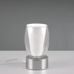 Abat Jour-Selezionato da Mazzolaluce Abat jour lampada da comodino cromo design vetro trasparente