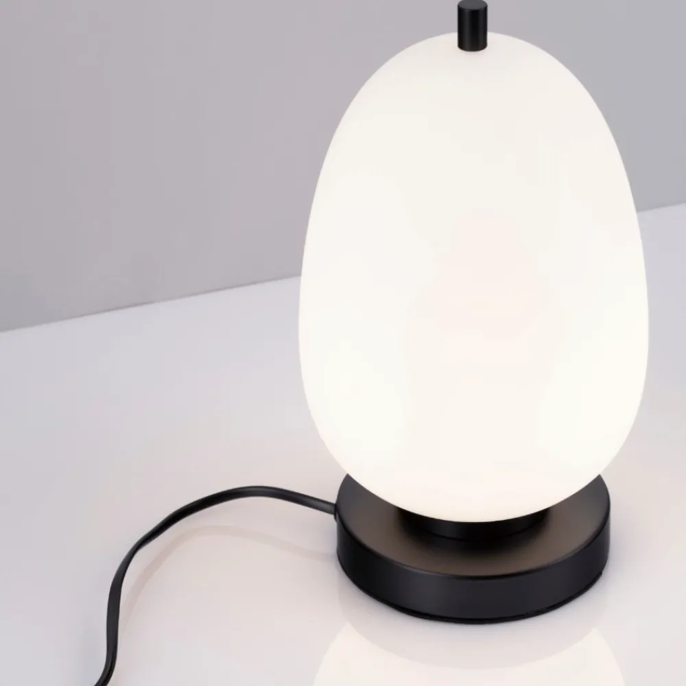 Abat Jour-Selezionato da Mazzolaluce Abat jour lampada da comodino nera moderna