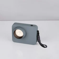 Abat Jour-Selezionato da Mazzolaluce Abat-jour lampada da comodino macchina fotografica moderna blu grigio