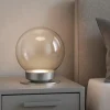 Abat Jour-Miloox Abat jour lampada da comodino sfera 25cm di vetro jotto