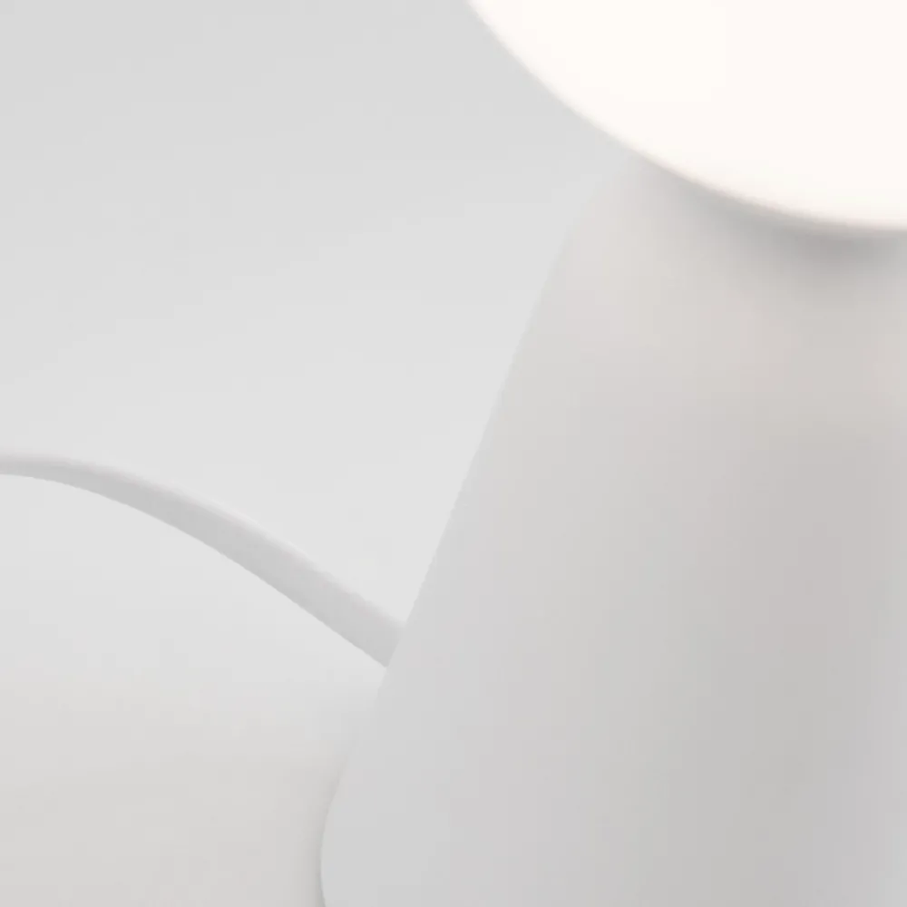 Abat Jour-Selezionato da Mazzolaluce Abat-jour lampada da comodino bianca sfera di vetro moderna