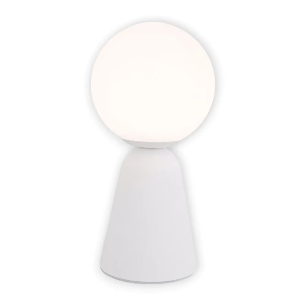 Abat Jour-Selezionato da Mazzolaluce Abat-jour lampada da comodino bianca sfera di vetro moderna