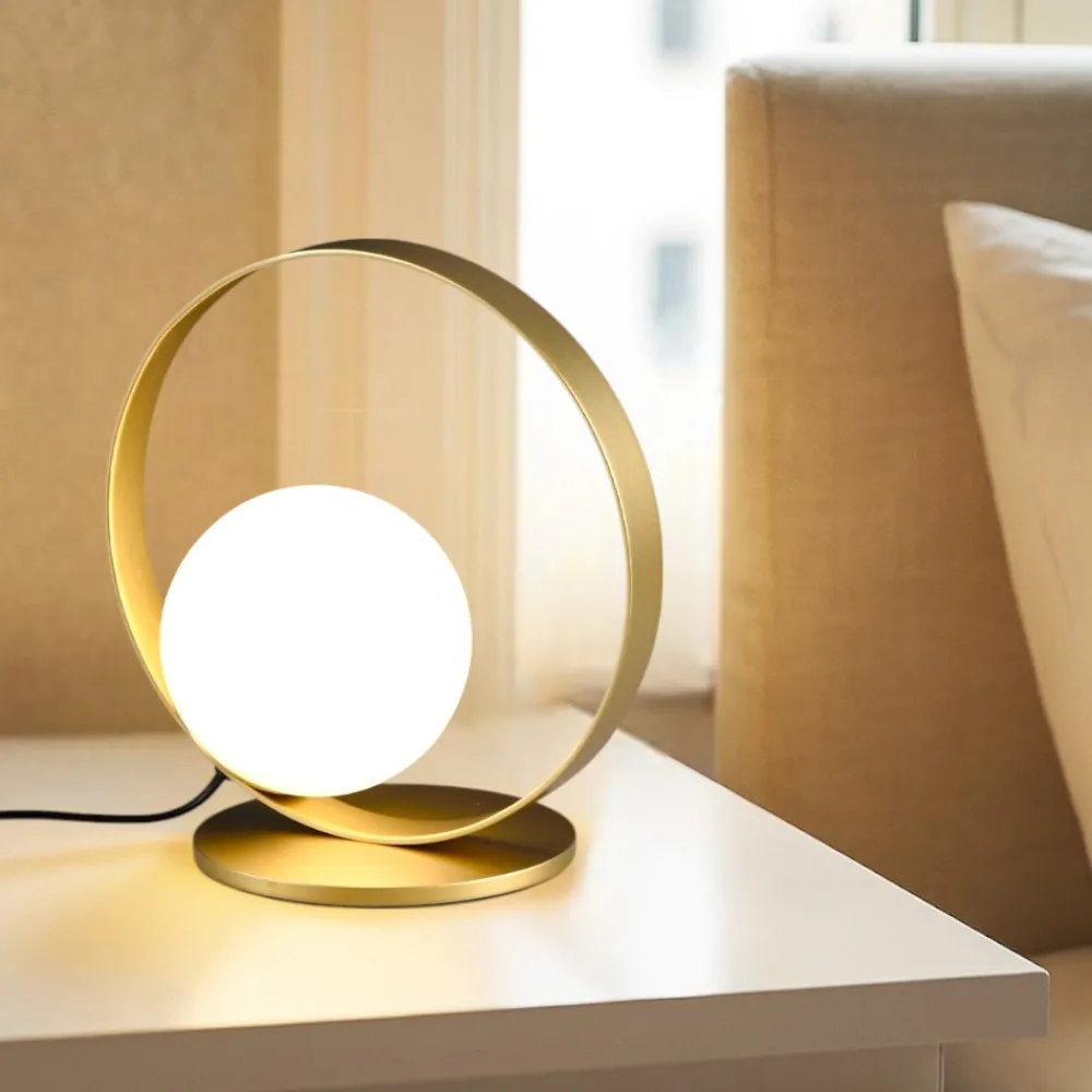Abat Jour-Selezionato da Mazzolaluce Abat-jour lampada oro da comodino led 5w 3000k