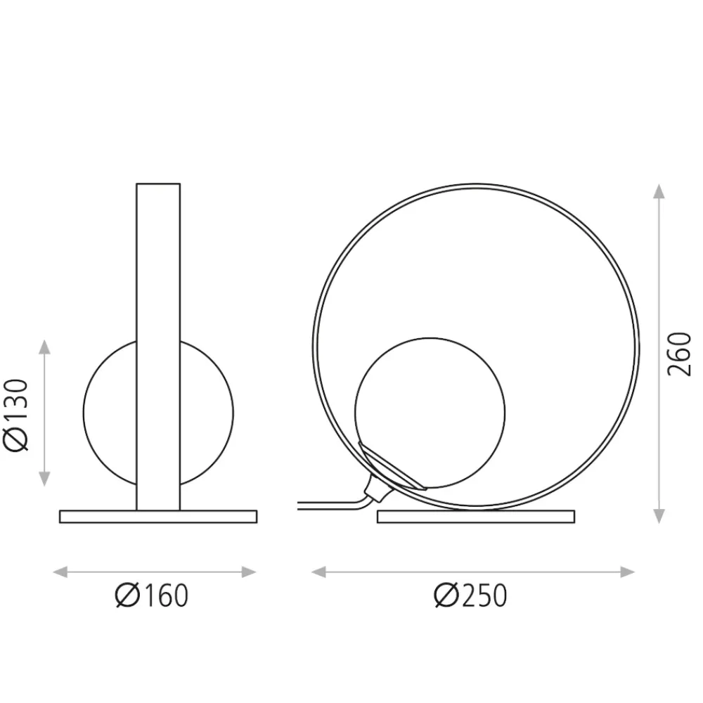 Abat Jour-Selezionato da Mazzolaluce Abat-jour lampada oro da comodino led 5w 3000k