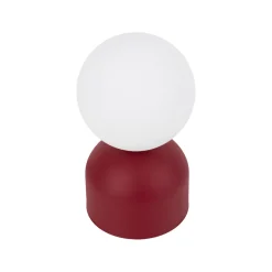 Abat Jour-Selezionato da Mazzolaluce Abat-jour moderna rossa sfera bianca lampada da comodino