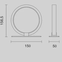 Abat Jour-Selezionato da Mazzolaluce Abat-jour nera lampada da comodino per camera da letto moderna