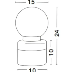 Abat Jour-Selezionato da Mazzolaluce Abat-jour per camera da letto grigio oro