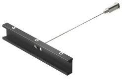 Accessori-Gea Luce Accessori kit sospensione nero con staffa unione di binari trifase
