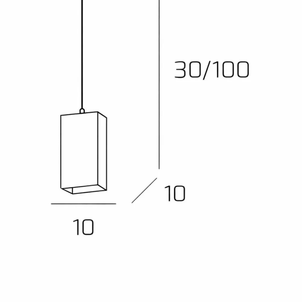 Illuminazione A Binario-Selezionato da Mazzolaluce Accessorio kit a sospensione per binario monofase nero