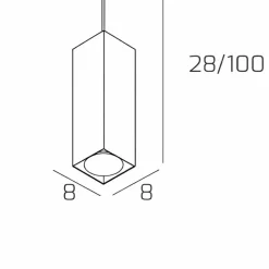 Illuminazione A Binario-Selezionato da Mazzolaluce Accessorio kit lampada a sospensione per binario monofase bianco