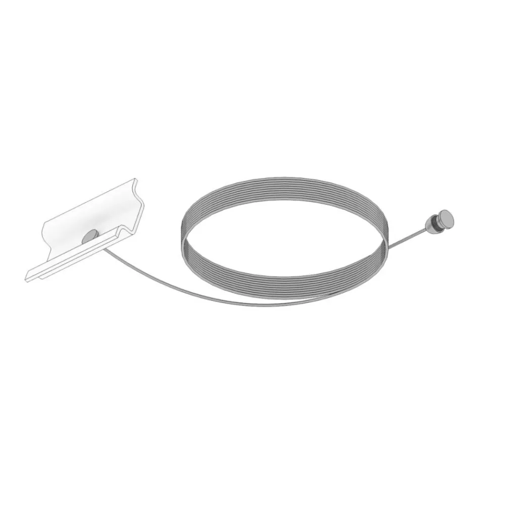 Accessori-Selezionato da Mazzolaluce Accessorio kit staffa e cavo per binario bianco a sospensione monofase