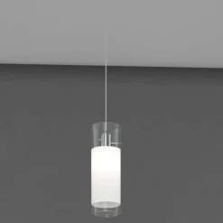 Illuminazione A Binario-Selezionato da Mazzolaluce Accessorio lampada a sospensione cilindro trasparente per binario bianco