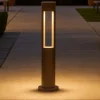Lampioni Da Giardino-Ideal Lux Acqua pt1 lampione per esterno ip44 marrone