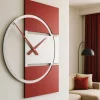 Orologi Da Parete Moderni-Selezionato da Mazzolaluce Adam orologio da parete moderno legno rosso rubino