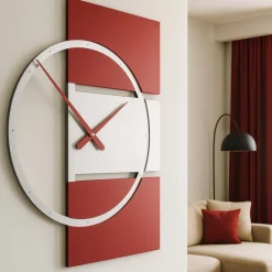 Orologi Da Parete Moderni-Selezionato da Mazzolaluce Adam orologio da parete moderno legno rosso rubino