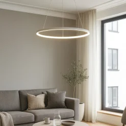 Lampadari Moderni-Affralux aluring lampadario moderno 26w cerchio bianco