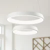 Lampadari Moderni-Affralux anelli diodi lampadario led 54w 3200k particolare bianco moderno