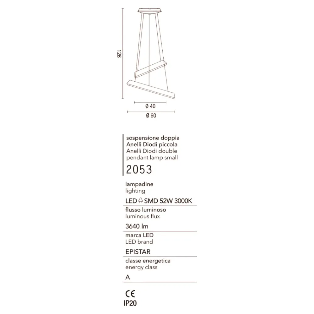 Lampadari Moderni-Affralux anelli diodi sabbia lampadario cerchi led 54w 3200k tortora