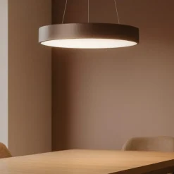 Lampadari Moderni-Affralux band diodi 45cm lampadario cerchio led marrone caffe