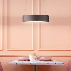 Lampadari Moderni-Affralux band diodi 45cm lampadario cerchio led marrone caffe